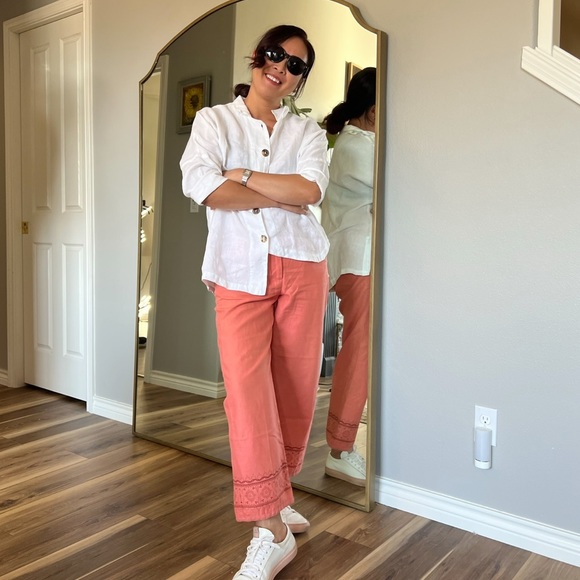 Click By Color Me Cotton Linen Button down Shirt - Picture 11 of 15